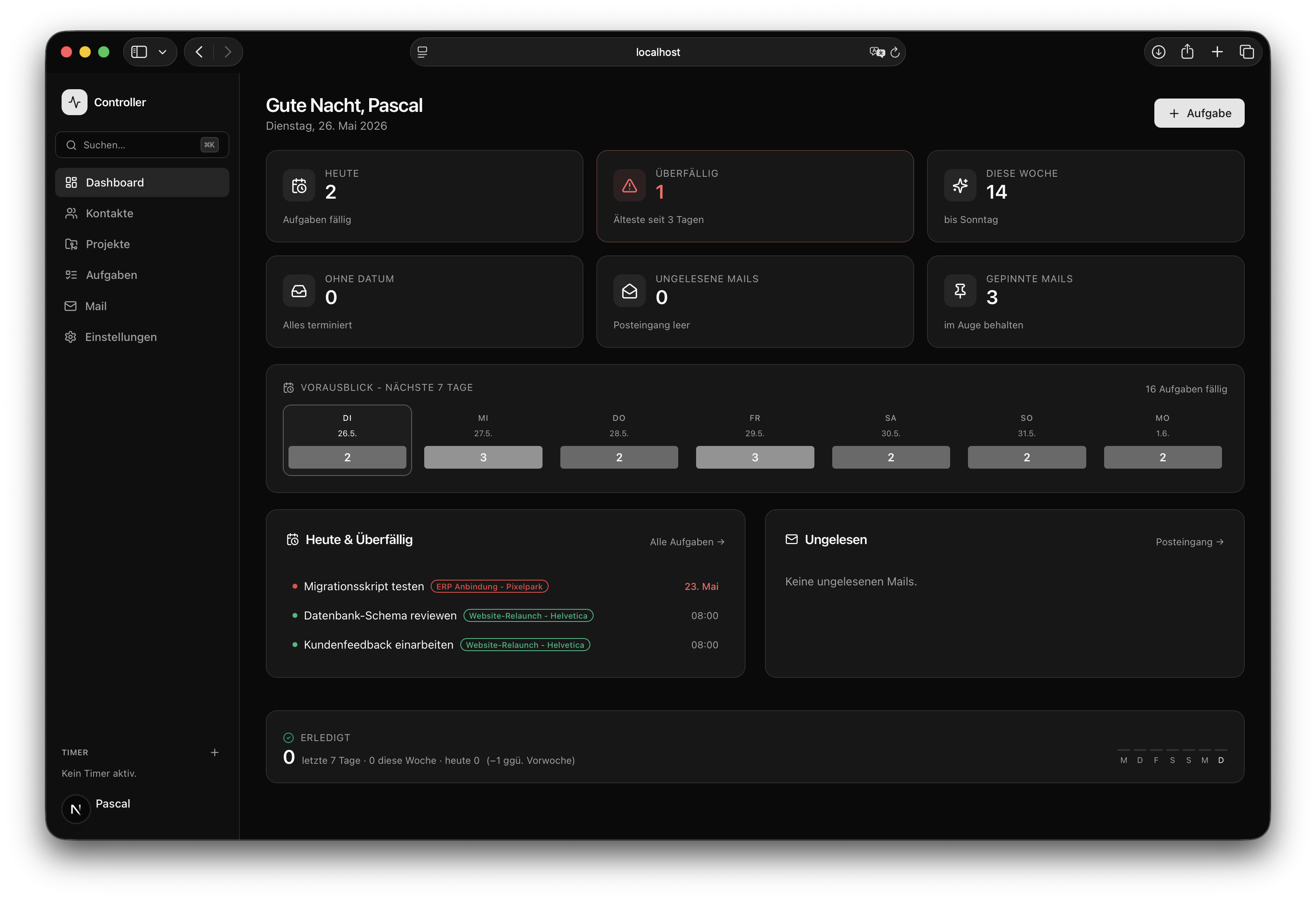 Controller Screenshot